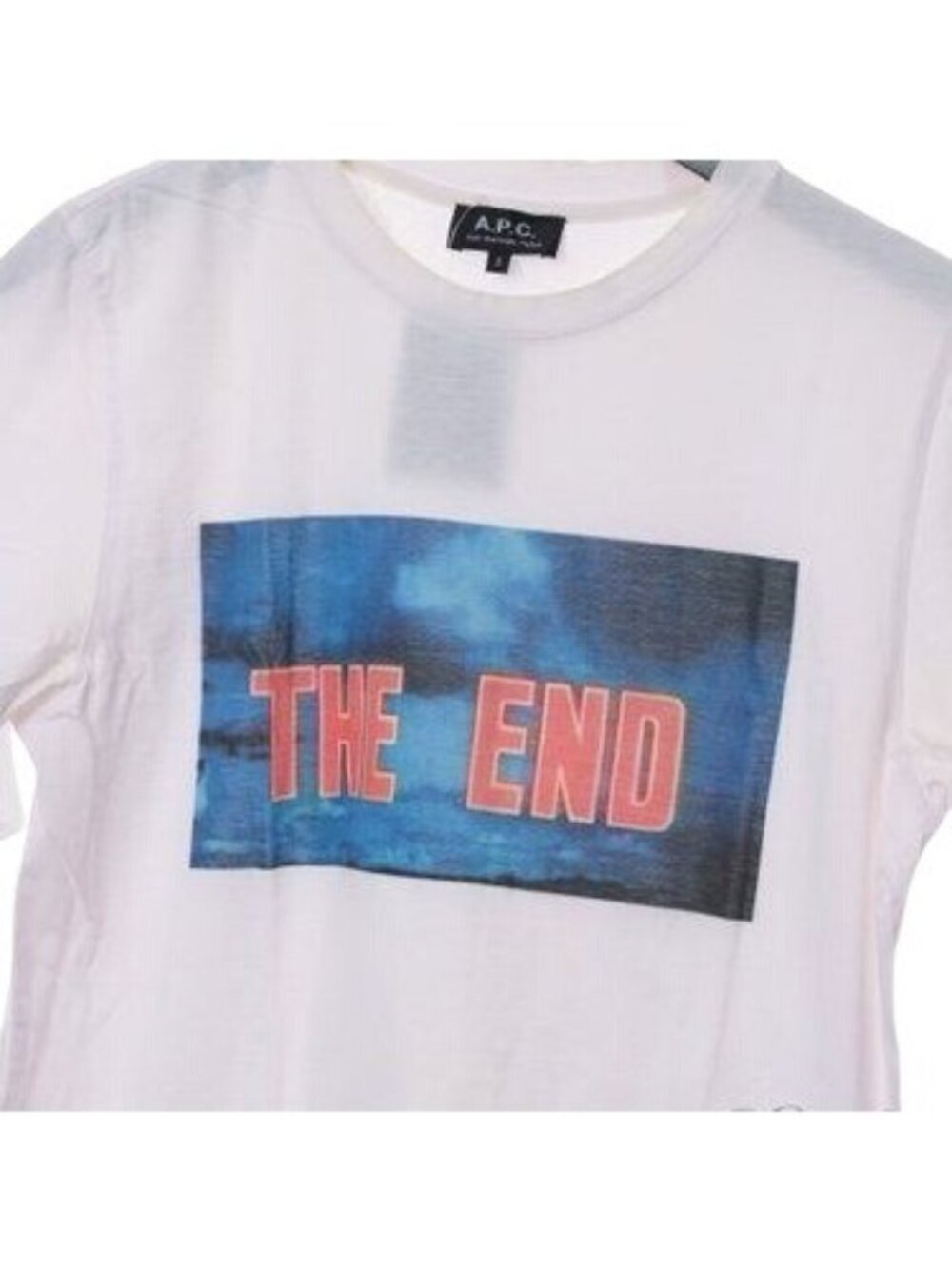 A.P.C. Paris The End Graphic T-Shirt White Size Small NWT